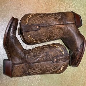 Tony Lama Western Boots with Square Dress Toe